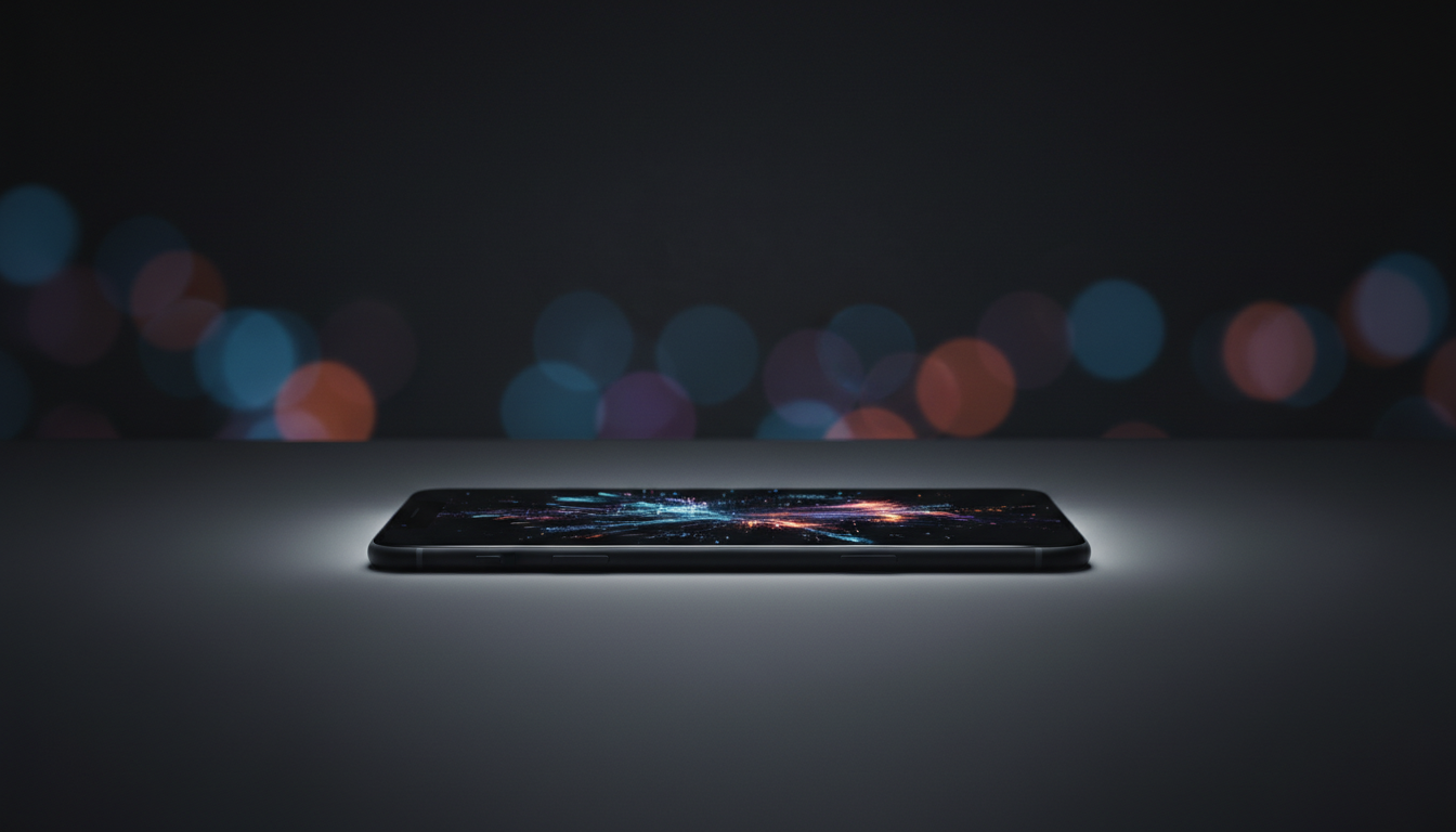 Smartphone showing data privacy concerns