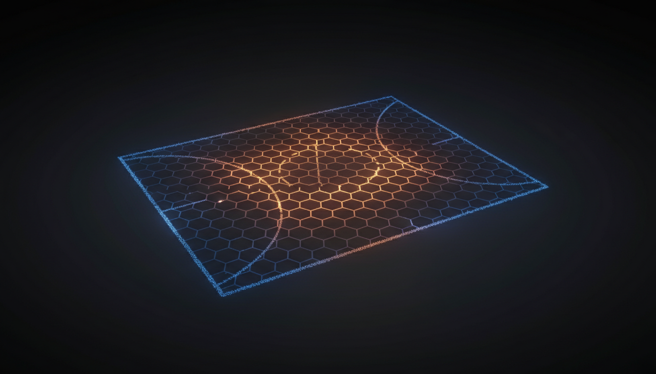 Jokic shot frequency heat map