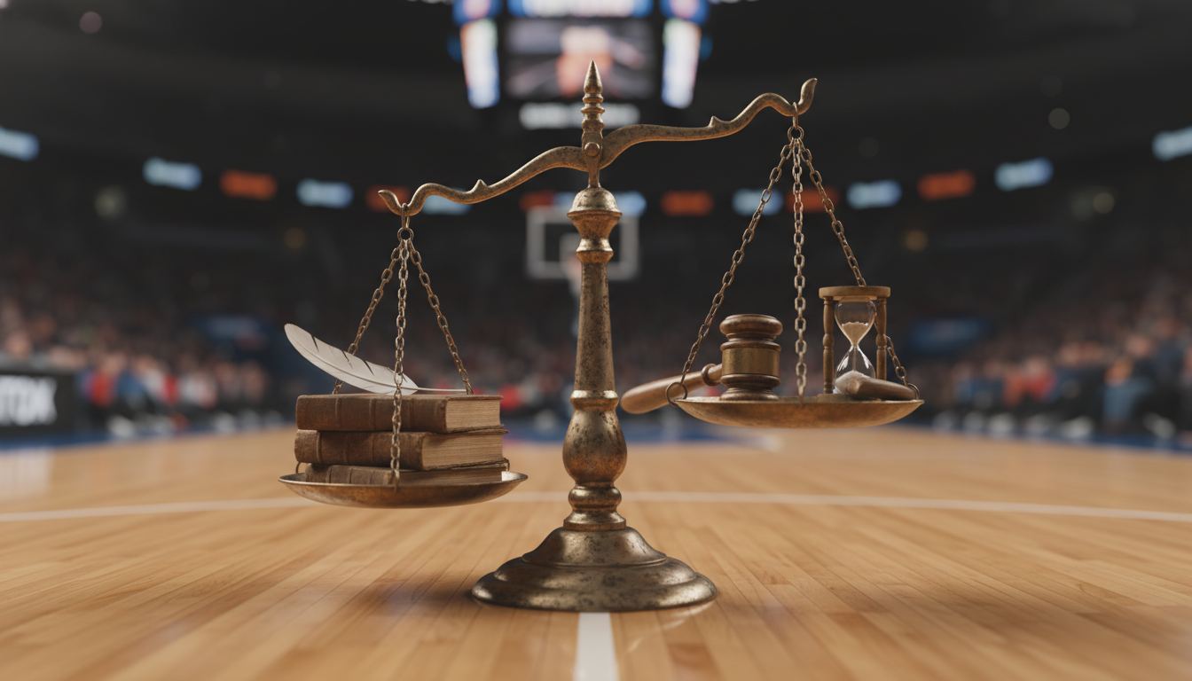 Scales of justice symbolize NBA double standard