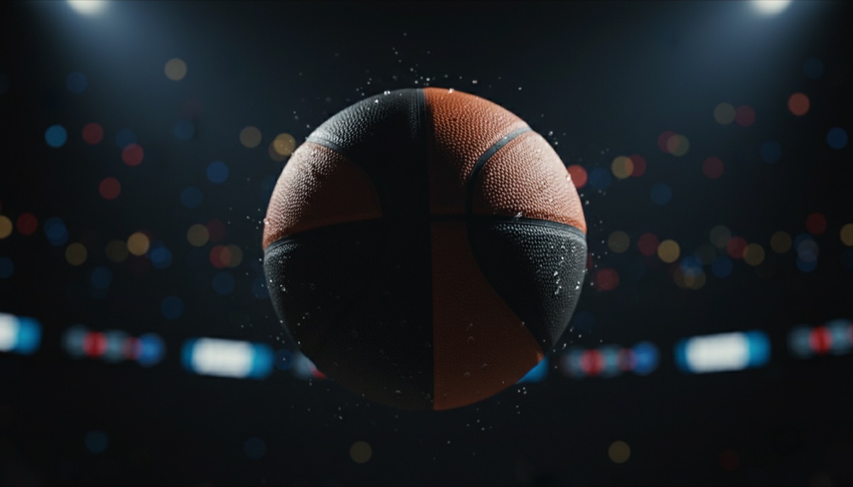 Basketball in motion